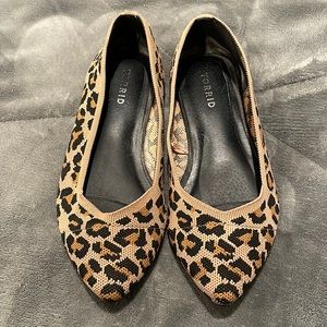 Leopard print flats